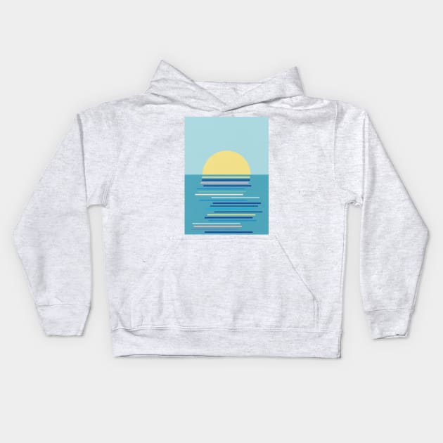 Sunrise in Ahrenshoop Kids Hoodie by Rosi Feist